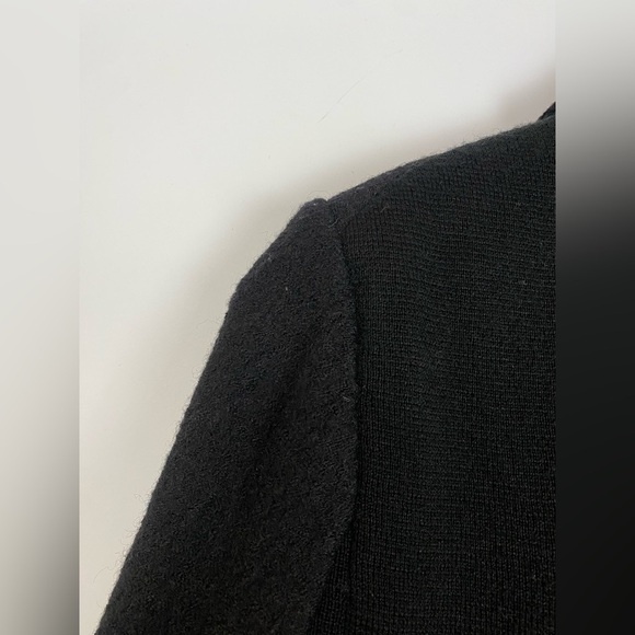 Lord & Taylor‎ Black Wool Blend Contrast Black Blazer Size 8 (runs small) - Picture 8 of 14